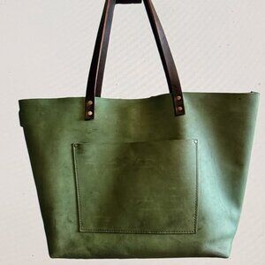 Oversized Portland Leather Goods Tote